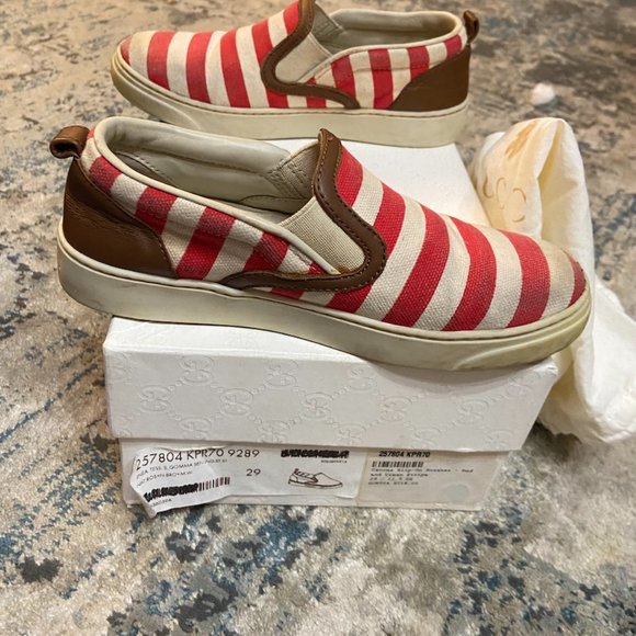 Kids Stripped Gucci Slip On - Picture 2 of 5